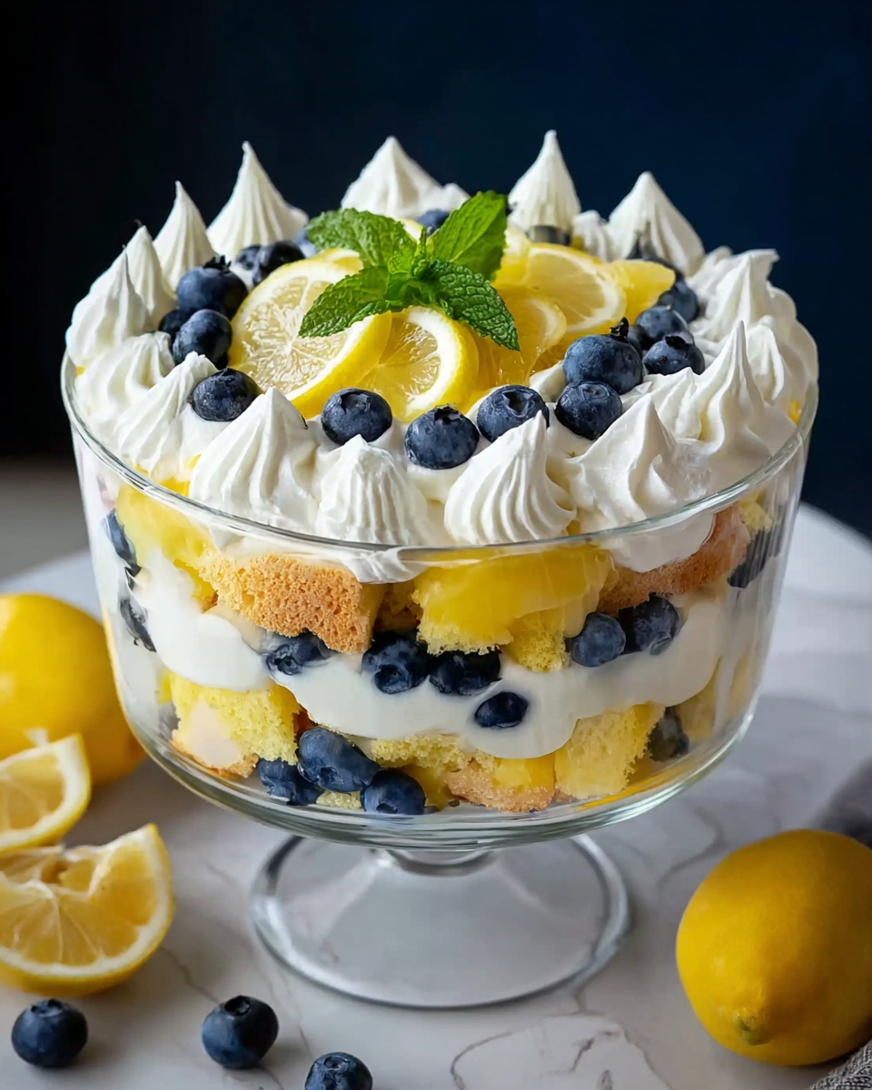 Lemon Blueberry Trifle – A Refreshing and Elegant Dessert Recipe - Recipe Image