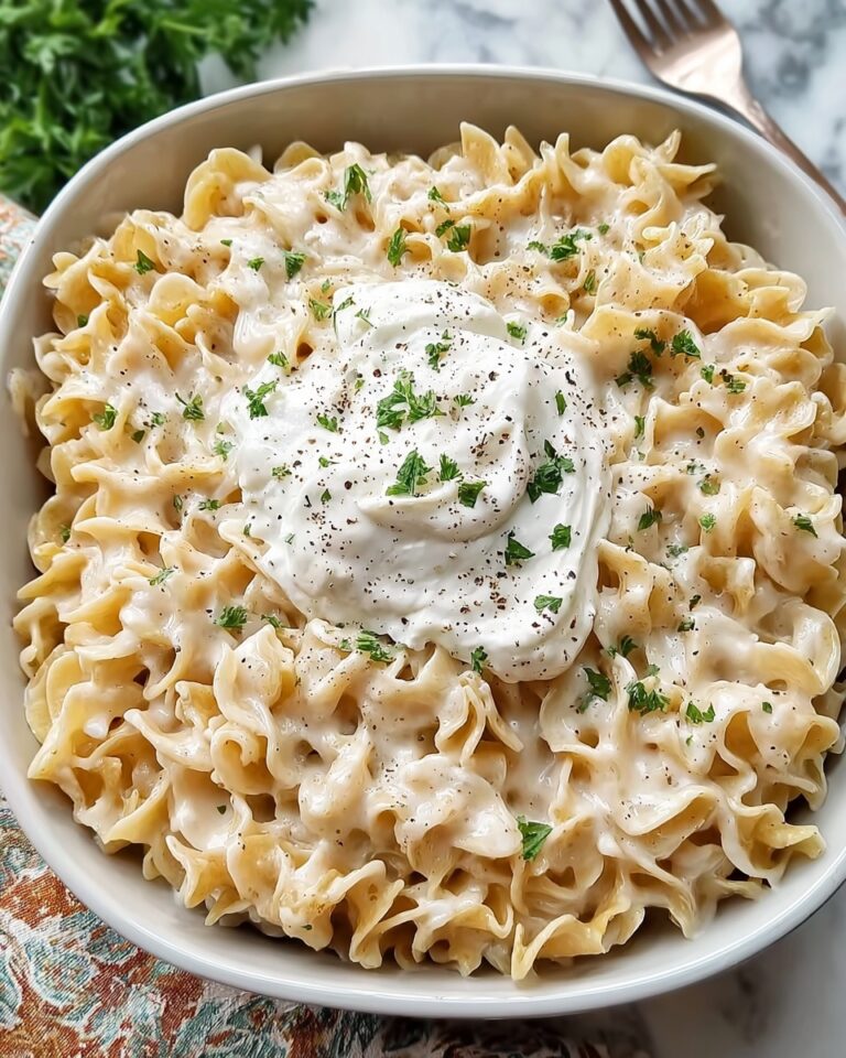 Irresistibly Simple Polish Noodles with Sour Cream and Onions Recipe