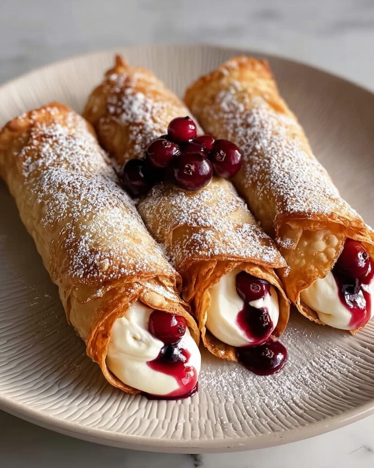 Crispy and Sweet: Cherry Cheesecake Egg Rolls Recipe