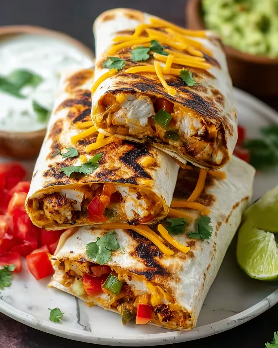 Chipotle Ranch Grilled Chicken Burrito Recipe - Recipe Image