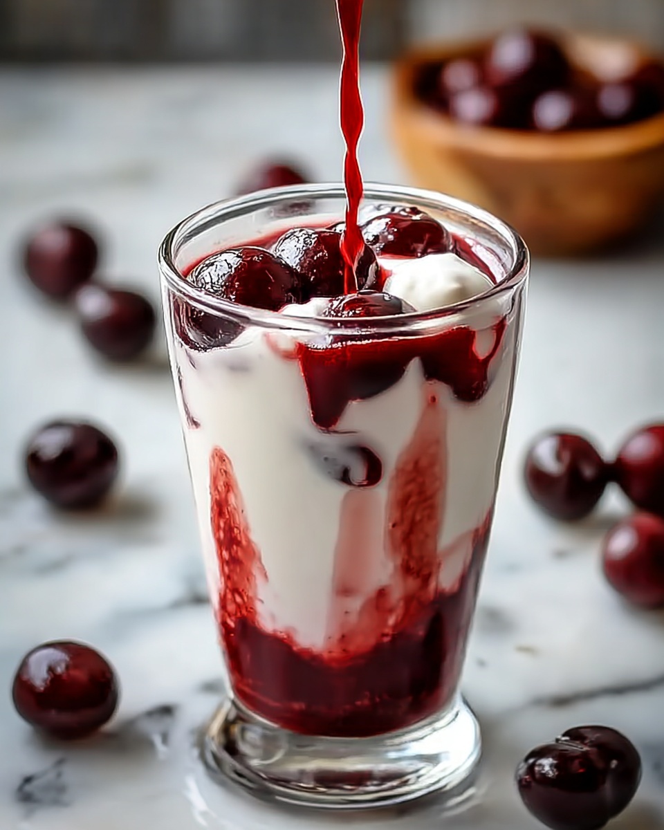 Creamy Cherry Mocktail Recipe – A Non-Alcoholic Twist on a Classic Recipe - Recipe Image