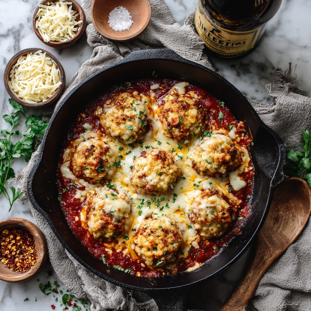 Cheesy Meatball Biscuit Dumpling Bake Recipe - Recipe Image