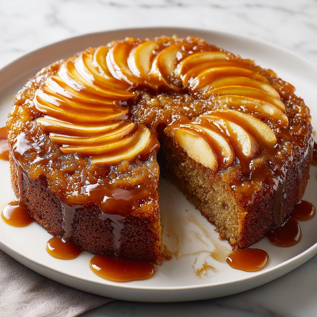 Caramel Apple Upside Down Cake Recipe - Recipe Image