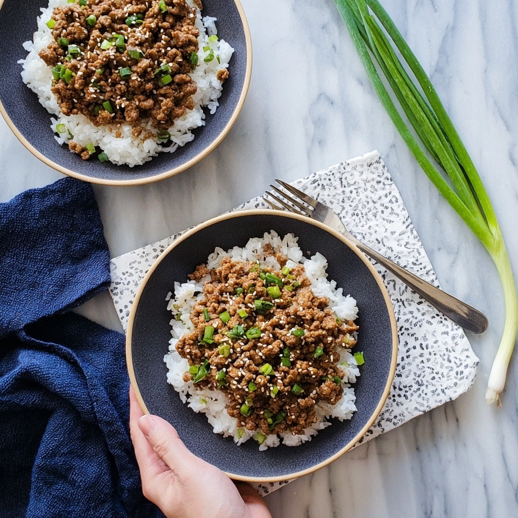 Korean Ground Turkey & Rice Bowls Recipe - Recipe Image