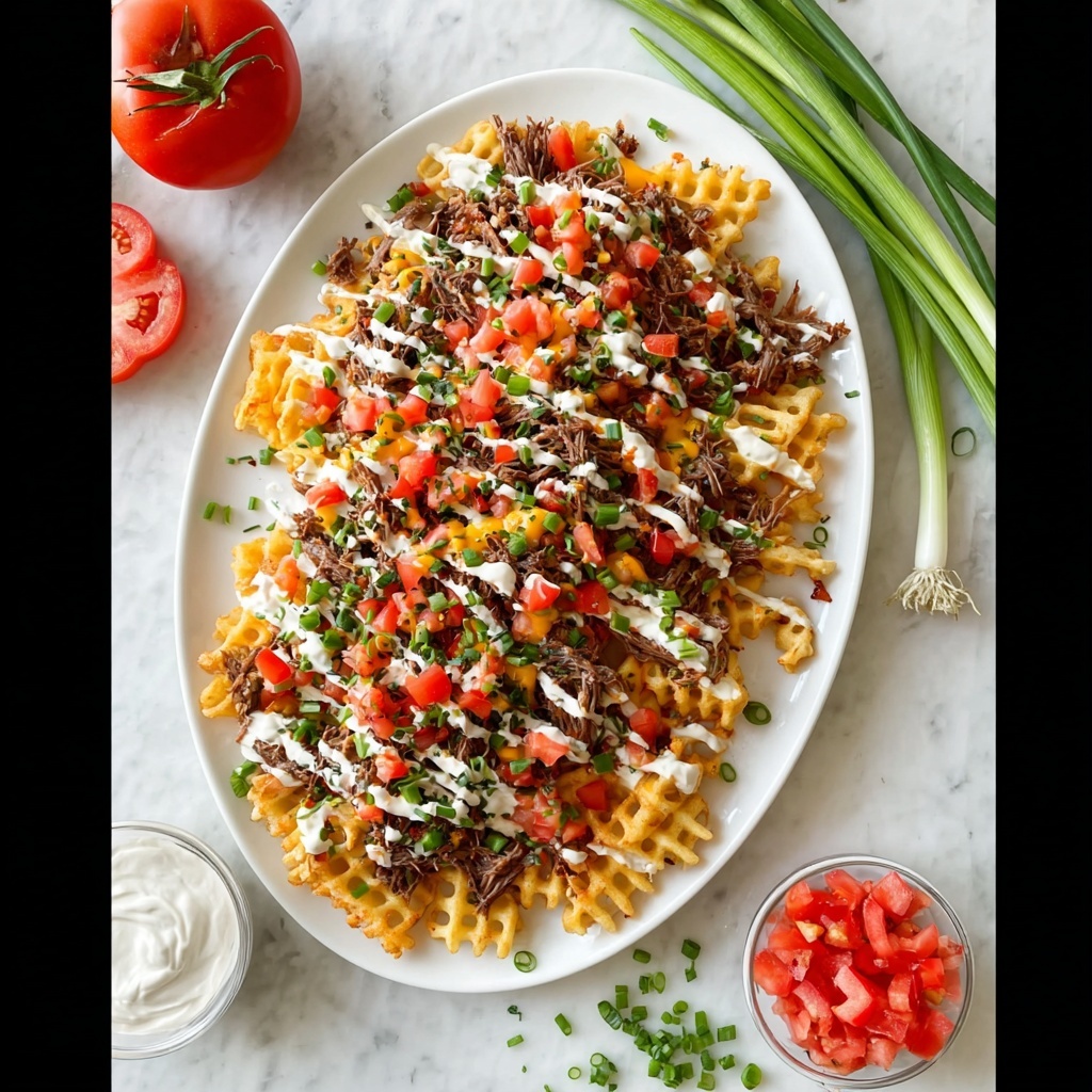 Pulled Pork Waffle Fries Recipe - Recipe Image