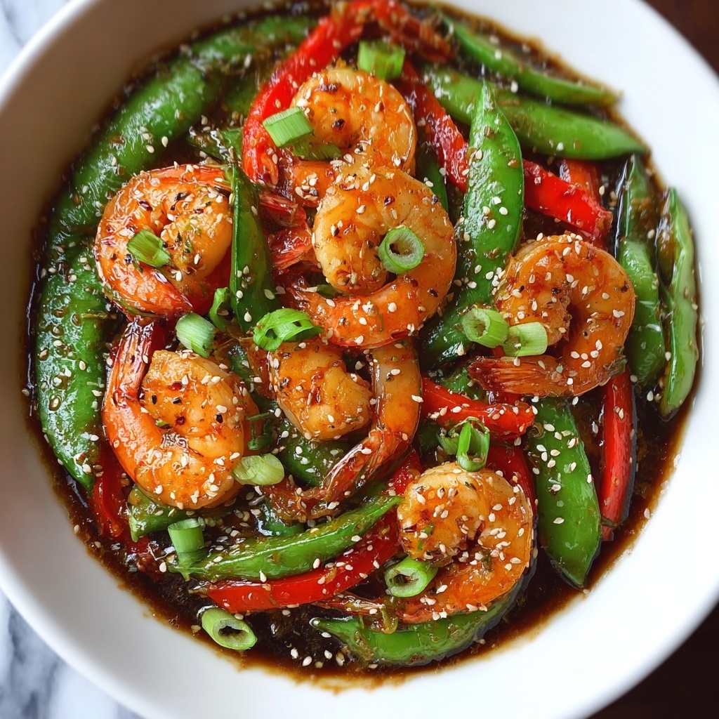 Savory Asian Ginger Shrimp Stir-Fry Recipe - Recipe Image