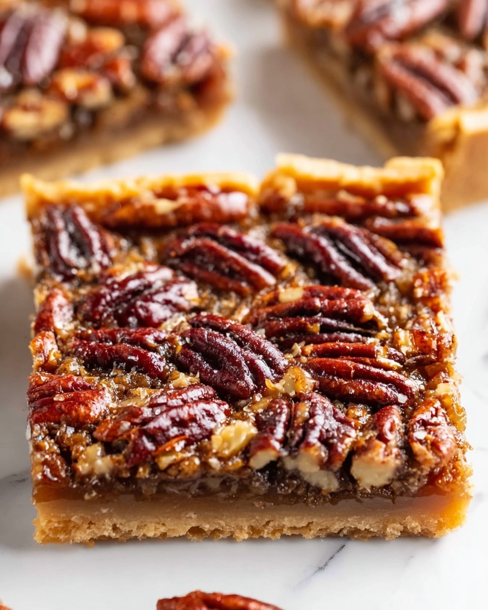 Vegan Pecan Pie Bars Recipe - Recipe Image