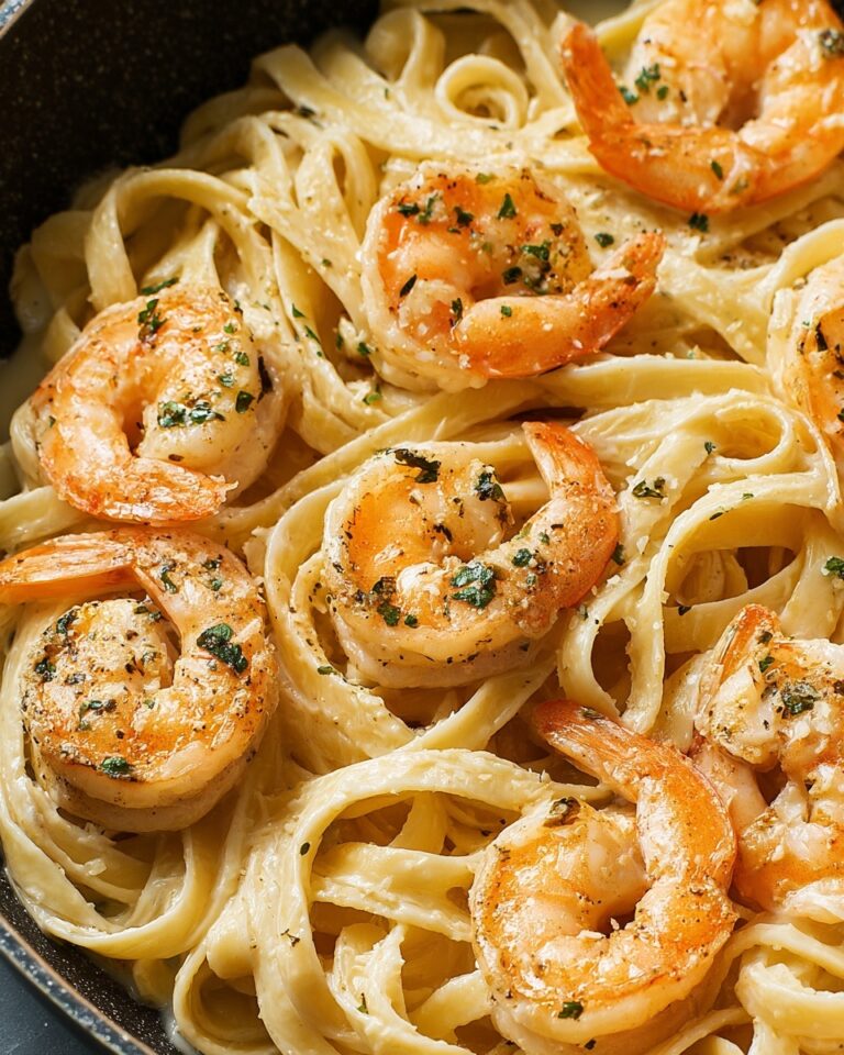 Creamy Garlic Shrimp Pasta Recipe