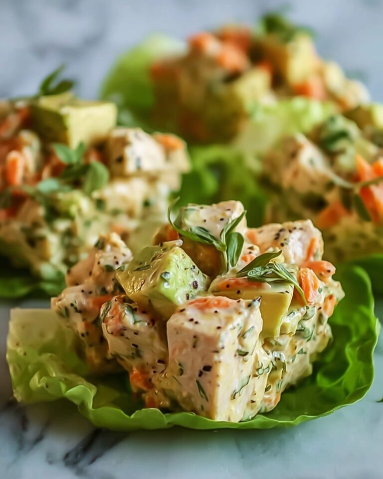 Avocado Chicken Salad Lettuce Wraps Recipe