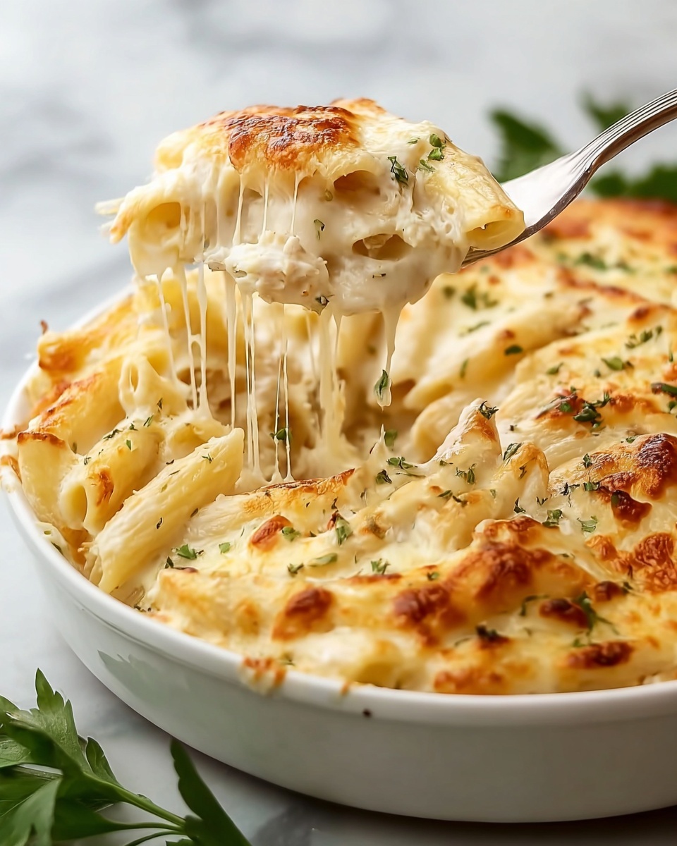 Chicken Alfredo Casserole Recipe - Recipe Image