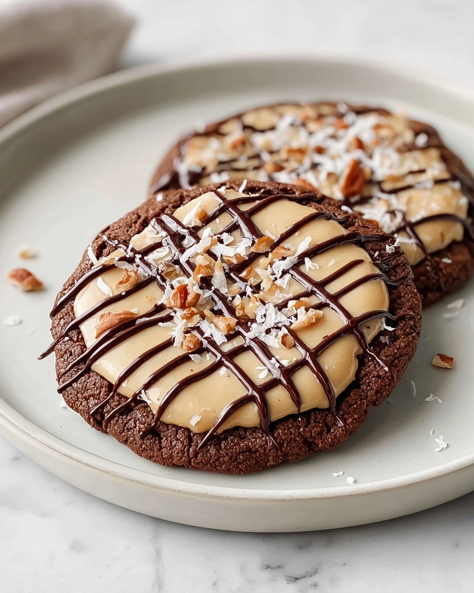 German Chocolate Cookies Recipe - Recipe Image