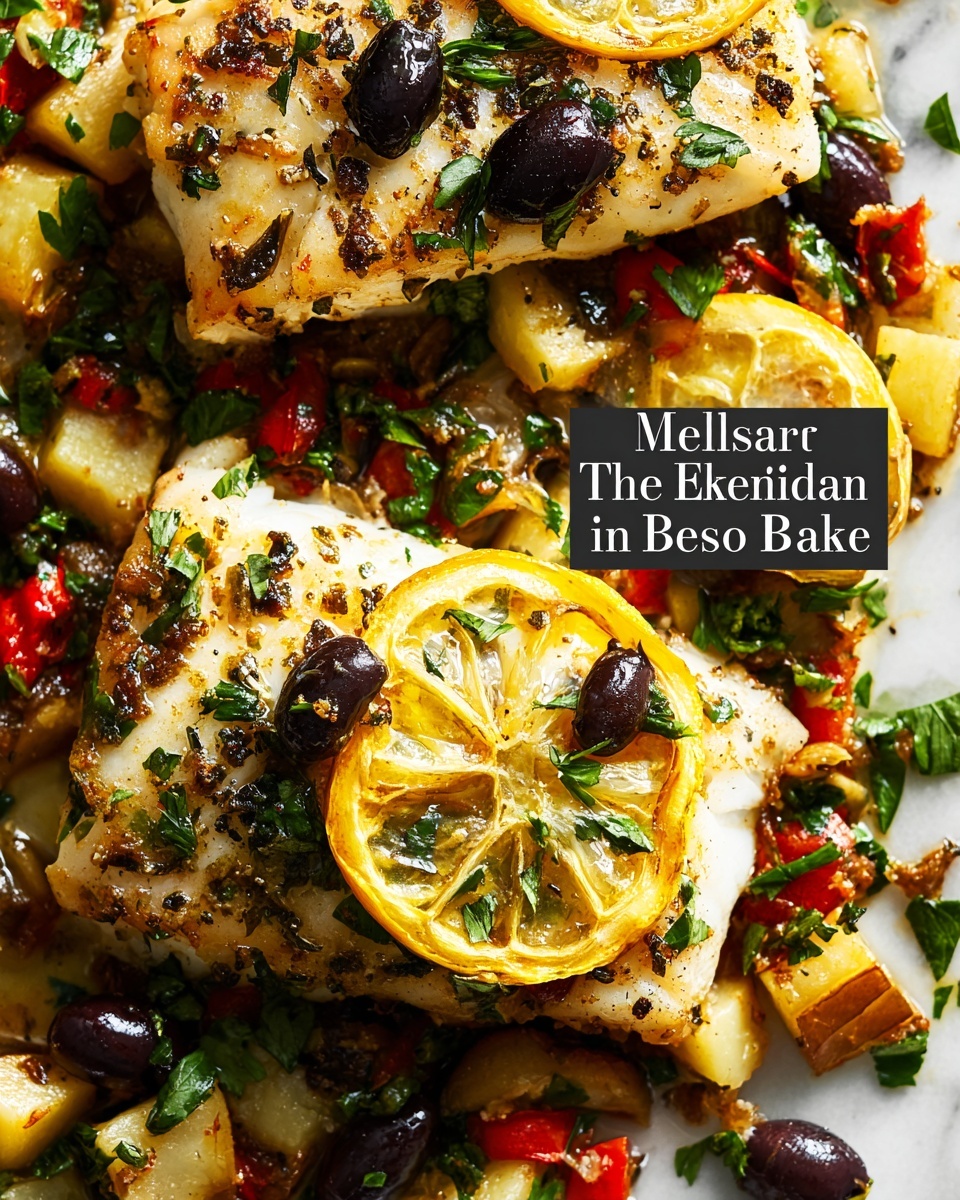The Best Mediterranean Baked Fish Recipe - Recipe Image