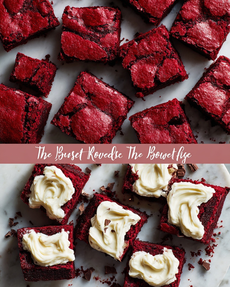 The Best Fudgy Red Velvet Brownies Recipe - Recipe Image