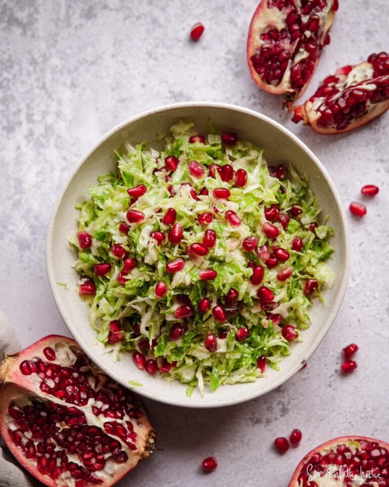 Pomegranate Brussels Sprouts Salad Recipe