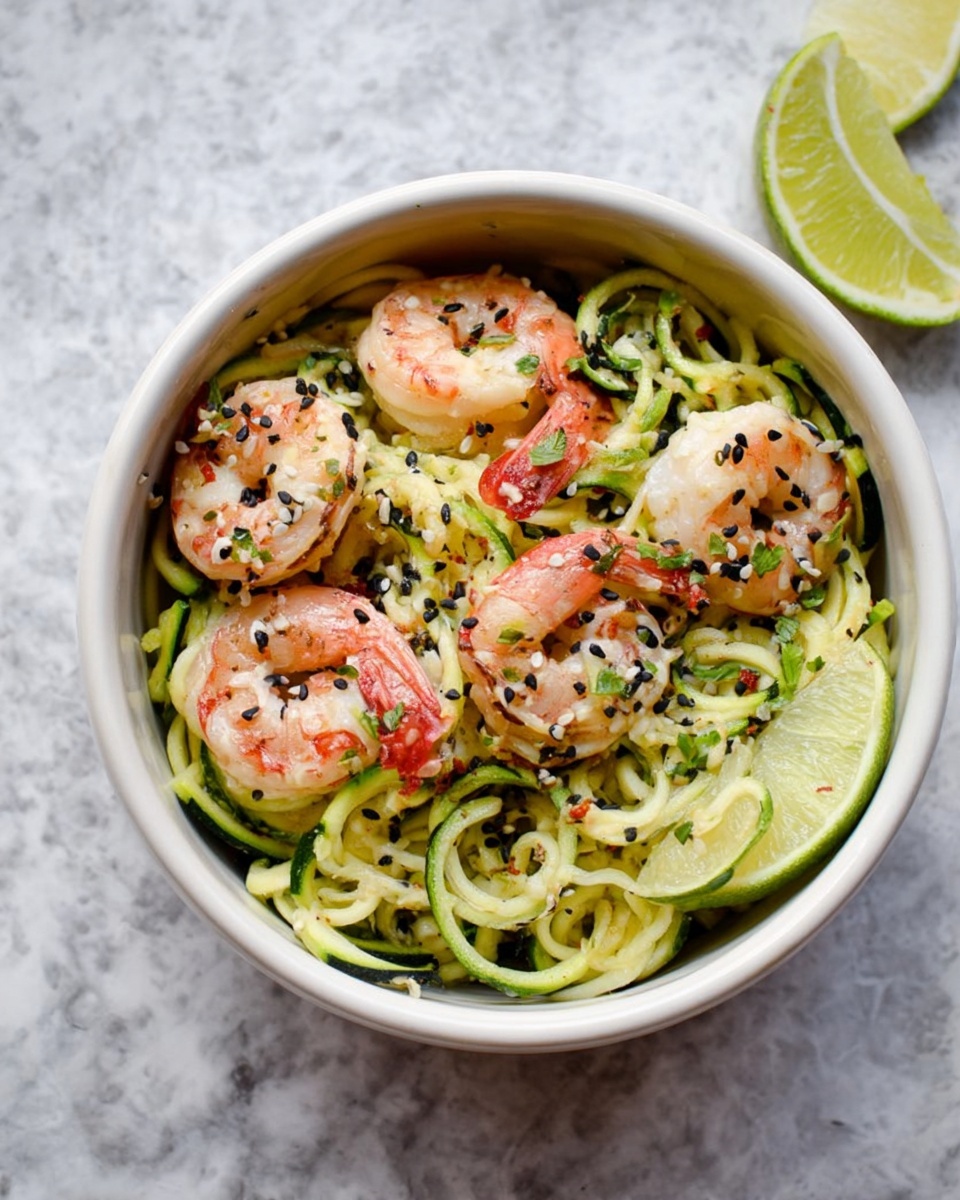 Sweet Chili Shrimp Zoodles Recipe - Recipe Image