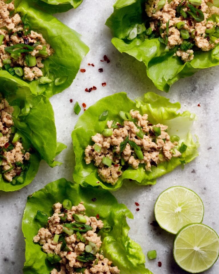 Sweet Chili Chicken Lettuce Wraps Recipe