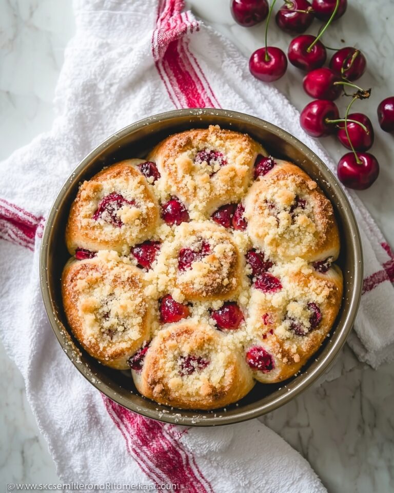 Sweet Cherry Filled Buns (Vatrushki Recipe) Recipe