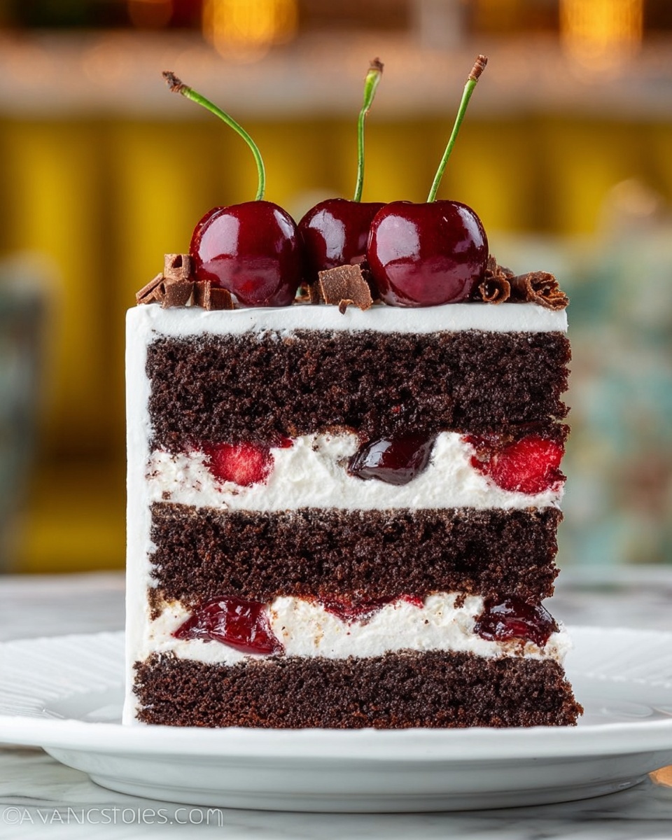 Drunken Cherry Chocolate Cake Recipe - Recipe Image