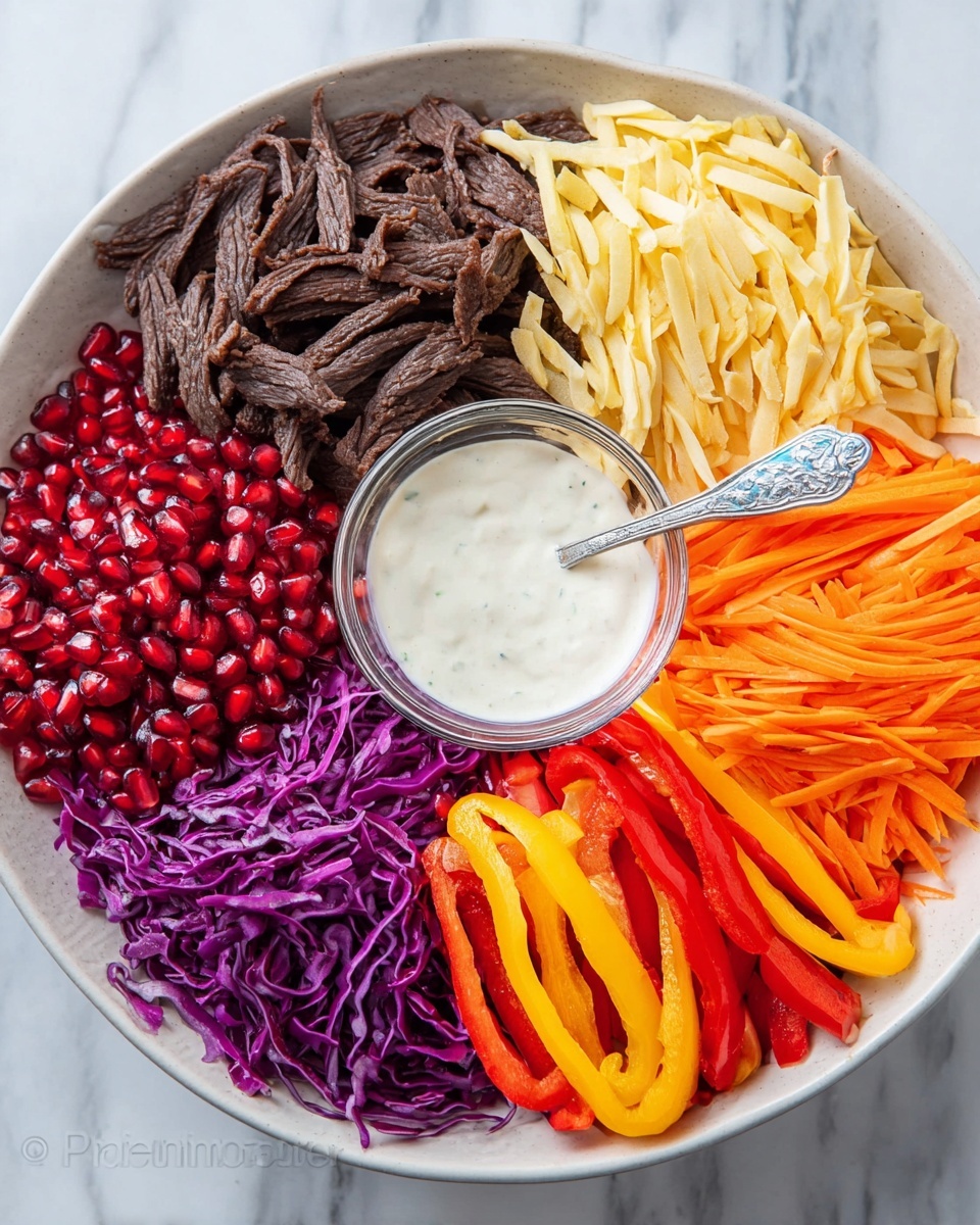 Beet and Pomegranate Kaleidoscope Salad Recipe - Recipe Image