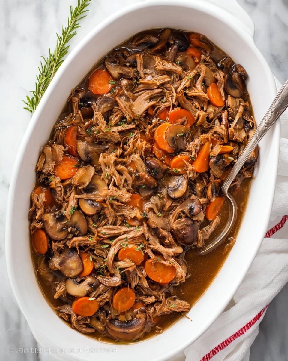 Beef and Mushroom Pot Roast in the Slow Cooker Recipe - Recipe Image