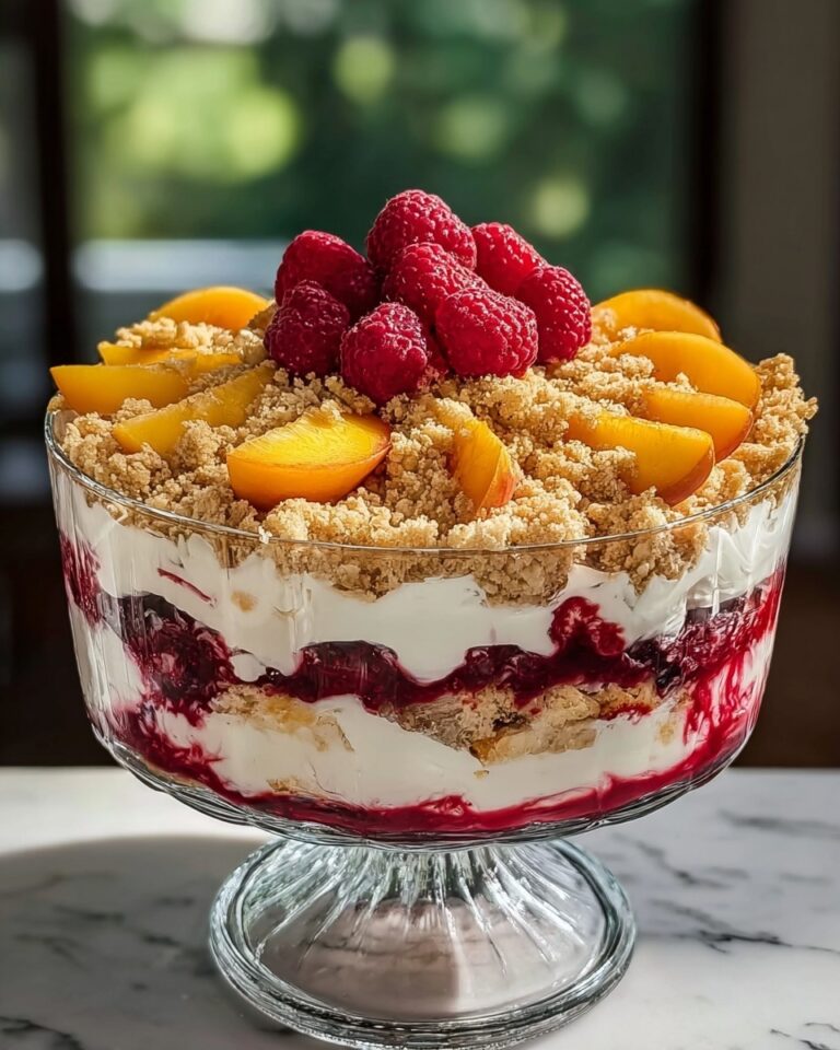 Peach Cobbler Trifle – A Sweet, Fruity, and Indulgent Dessert Recipe