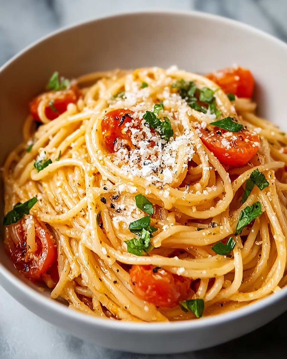 Tomato Butter Pasta Recipe - Recipe Image