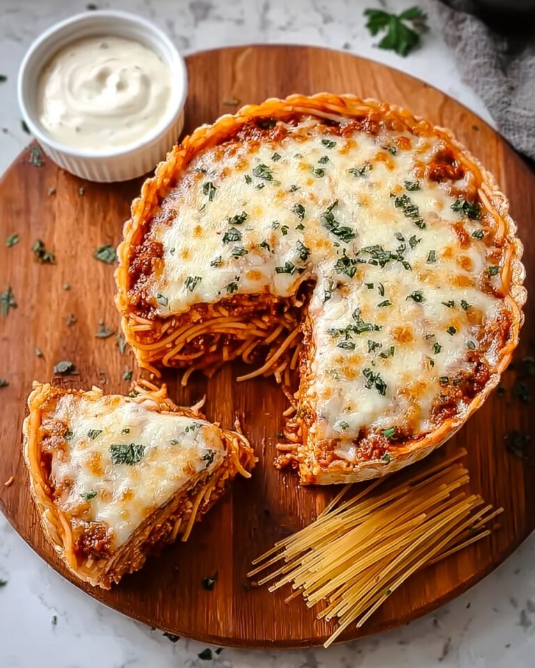Irresistibly Easy Baked Spaghetti Pie Recipe