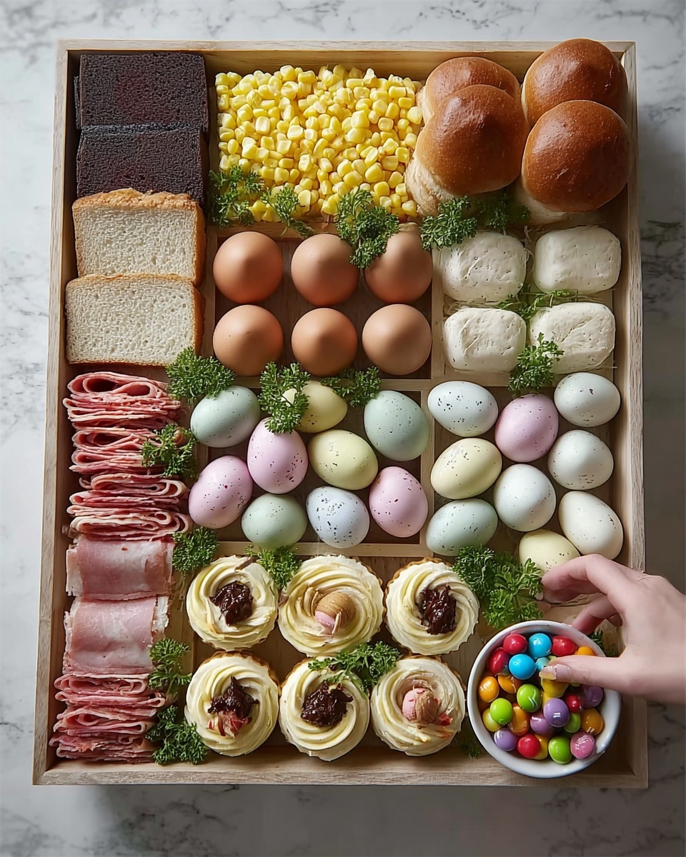 Irresistibly Festive Easter Candy and Cheese Board Recipe - Recipe Image