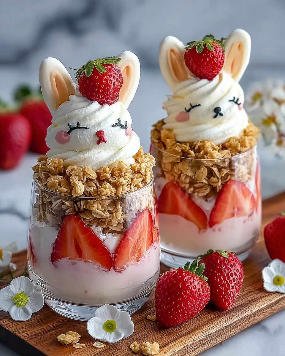 Irresistibly Fun Easter Bunny Strawberry Recipe - Recipe Image