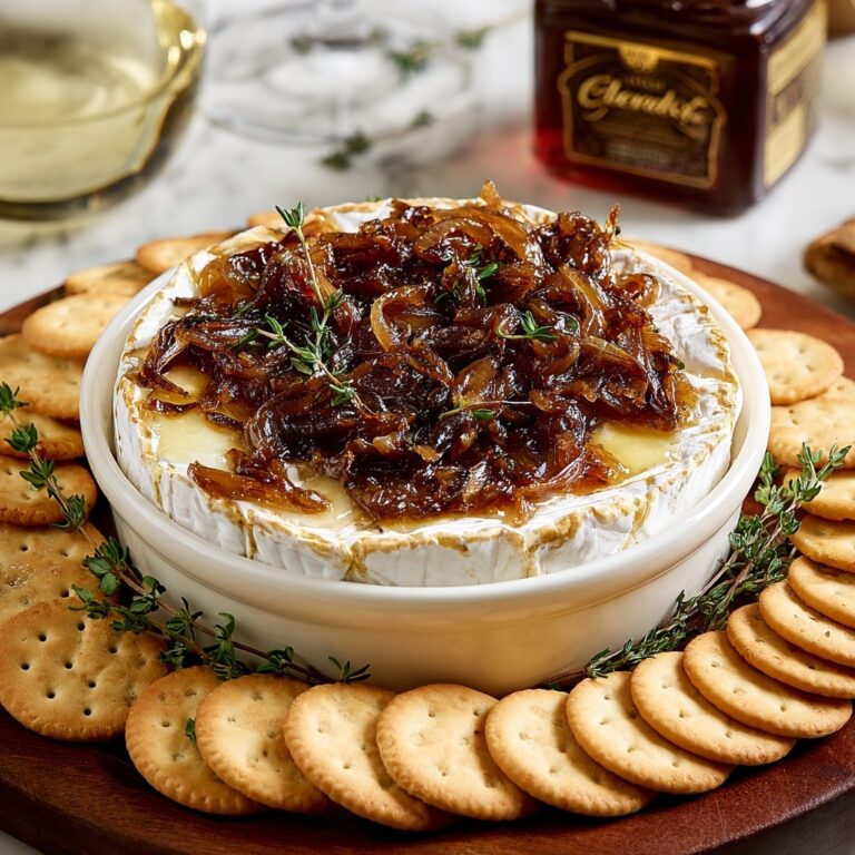 Baked Goat Cheese with Caramelized Onions Recipe