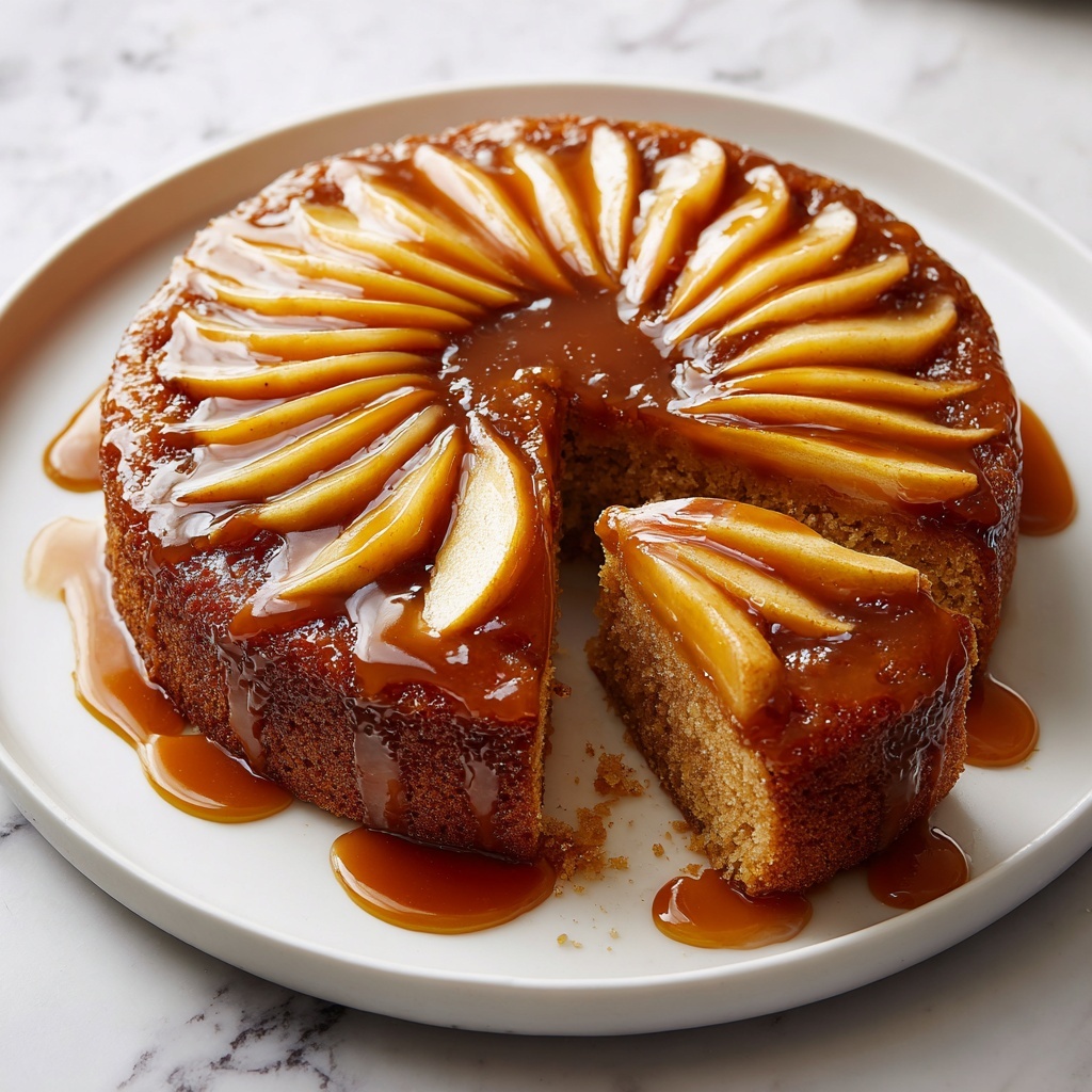 Caramel Apple Upside Down Cake Recipe - Recipe Image