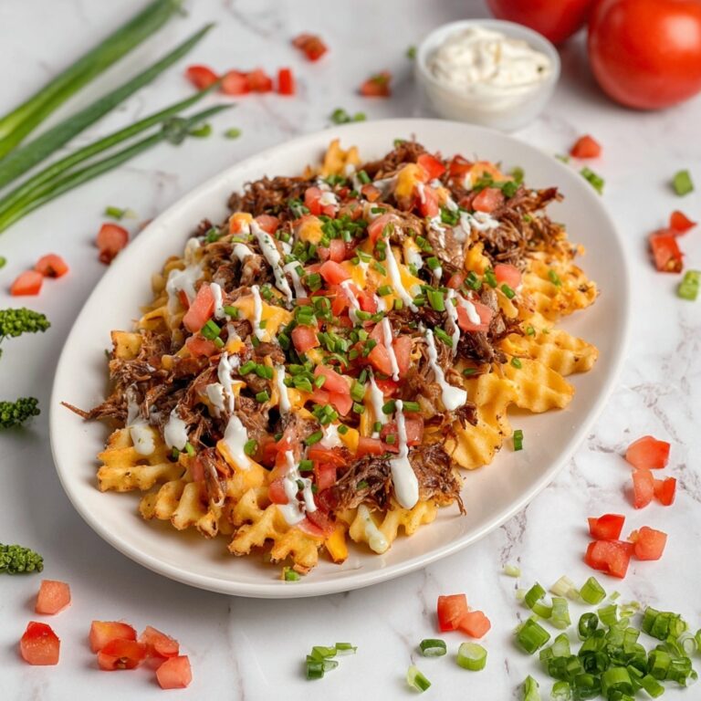 Pulled Pork Waffle Fries Recipe