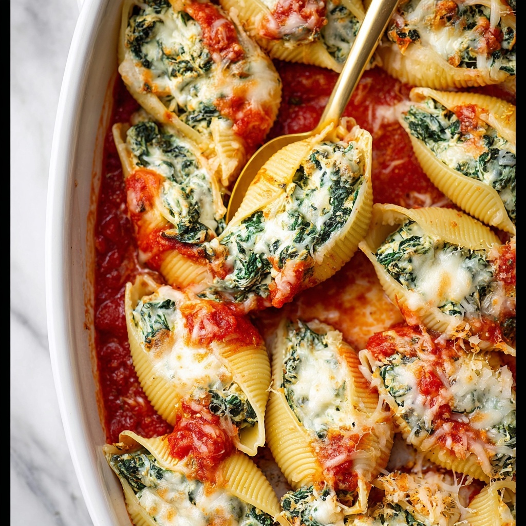 Spinach Stuffed Shells Without Ricotta Recipe - Recipe Image