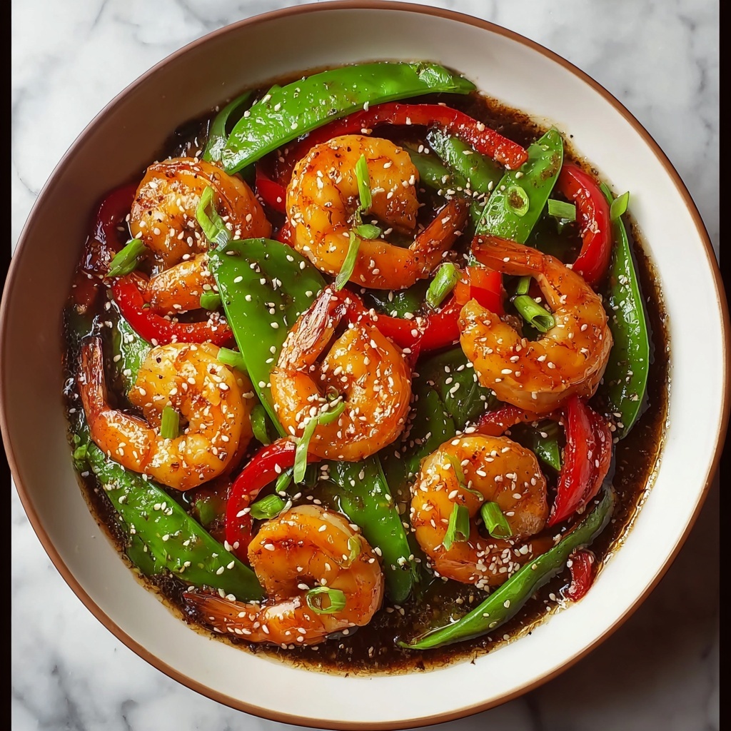 Savory Asian Ginger Shrimp Stir-Fry Recipe - Recipe Image