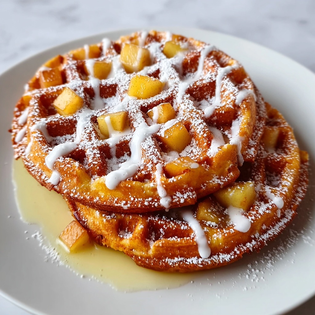 Apple Fritter Waffle Donuts Recipe - Recipe Image