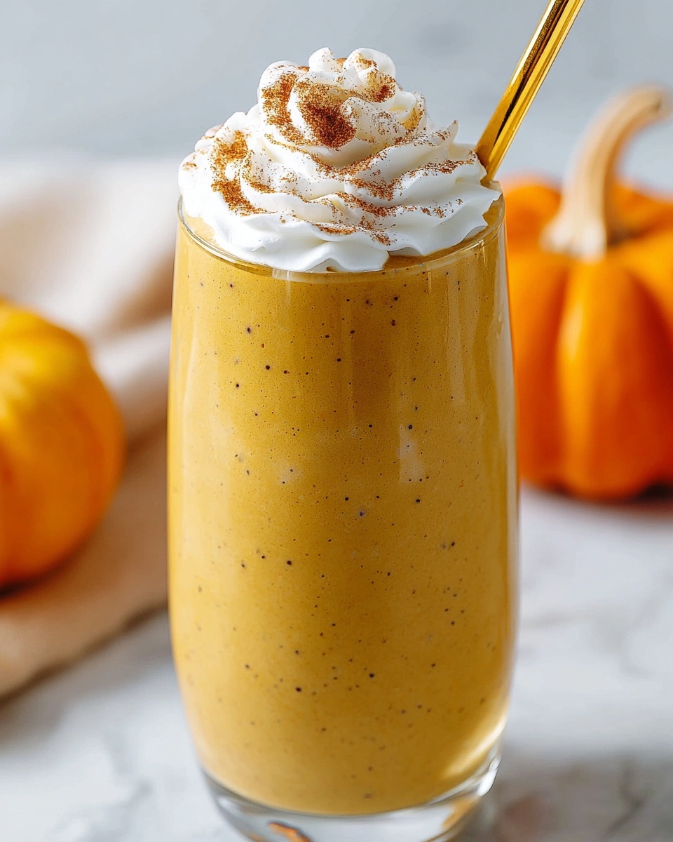 Creamy Pumpkin Smoothie with White Chocolate Hazelnut Spread Recipe - Recipe Image