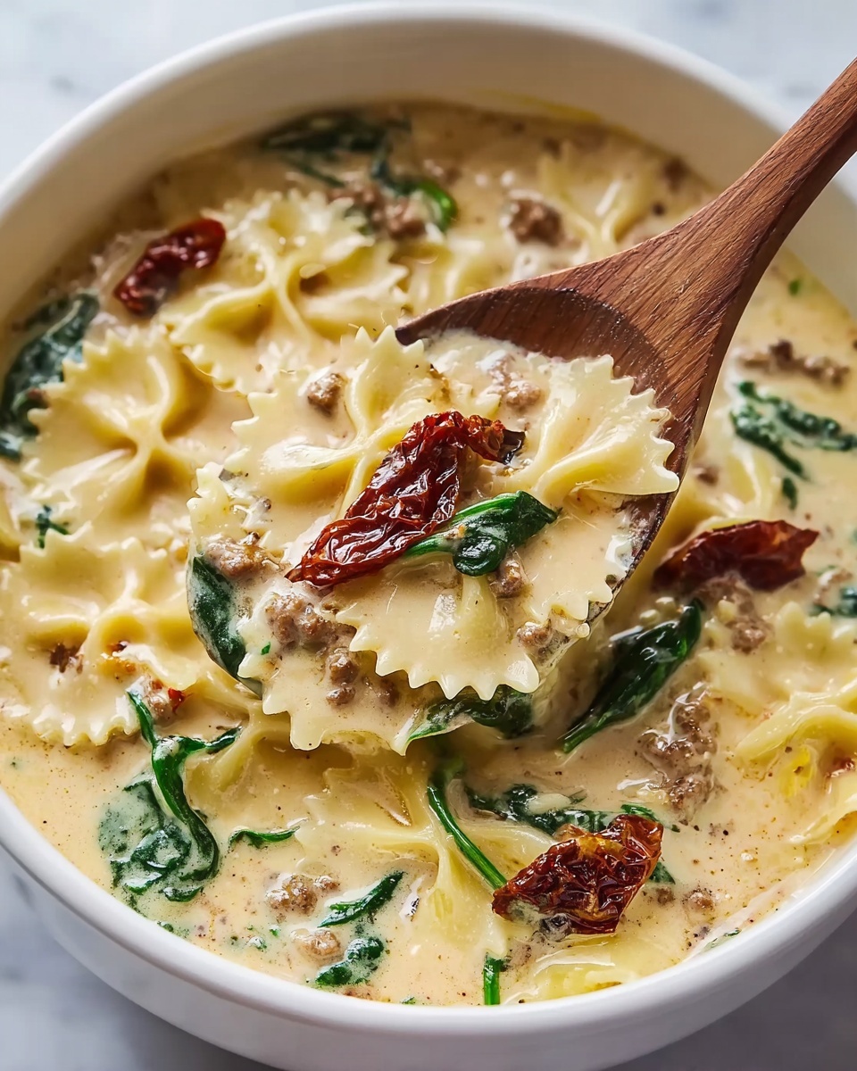 Slow Cooker White Lasagna Soup Recipe - Recipe Image