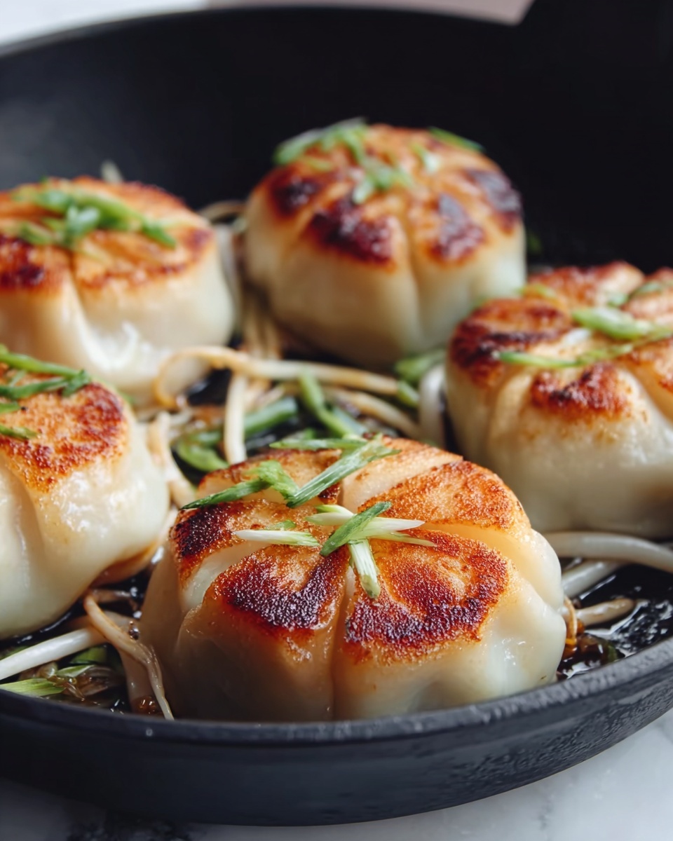 Pan-Fried Cabbage and Noodle Buns Recipe - Recipe Image