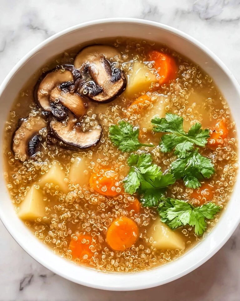 Hearty Mushroom Quinoa Soup Recipe
