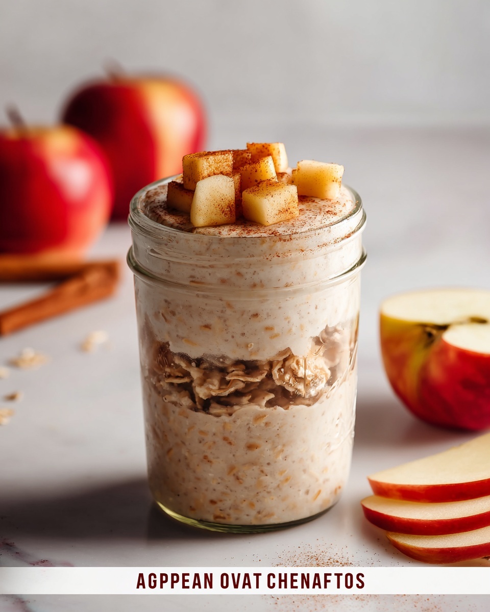 Apple Cinnamon Overnight Oats Recipe - Recipe Image