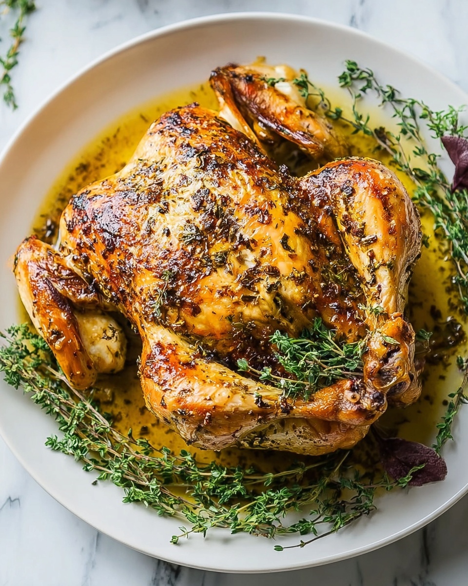 Savory Zuni Roasted Chicken with Fresh Chimichurri Recipe - Recipe Image