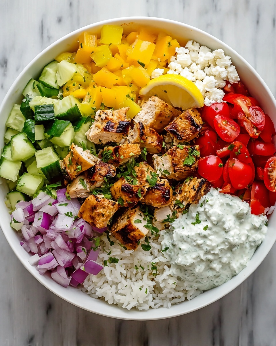 Simple Greek Chicken Bowls Recipe - Recipe Image