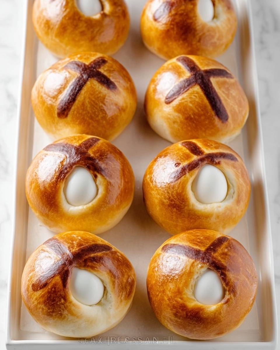Easter Breads with Deviled Eggs Recipe - Recipe Image