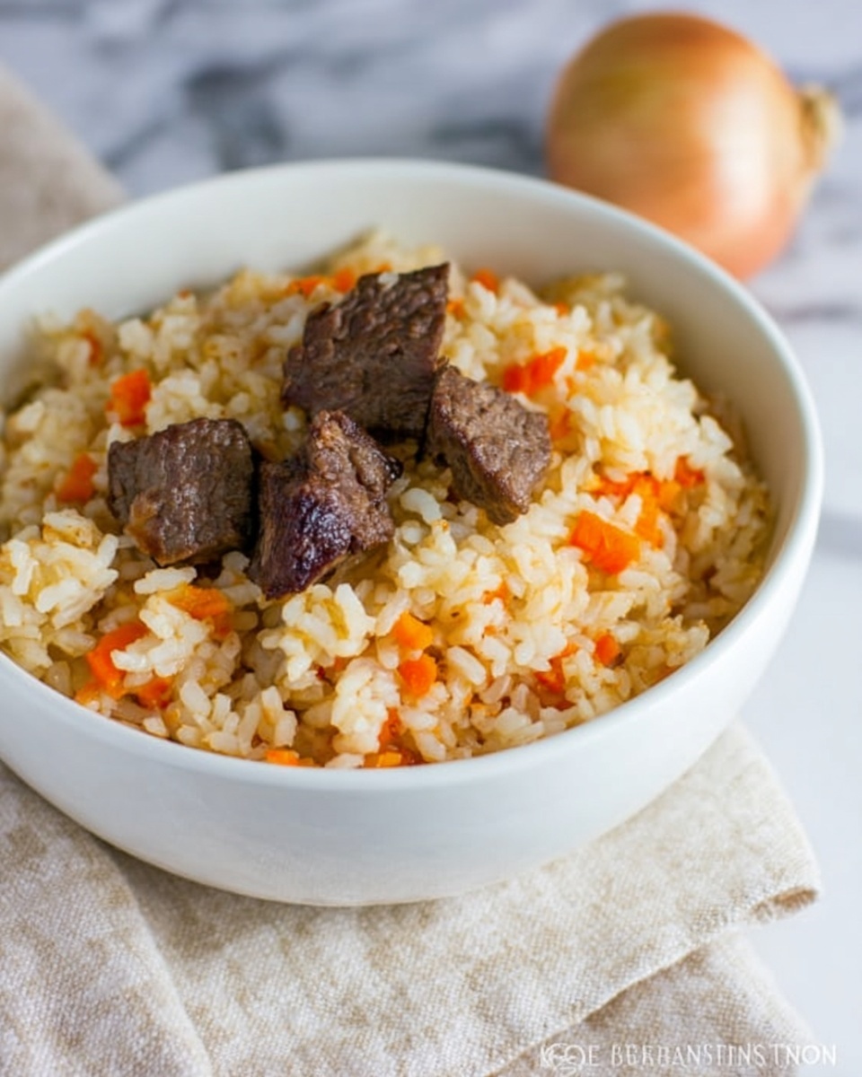 Beef Plov (Beef Rice Pilaf) Recipe - Recipe Image