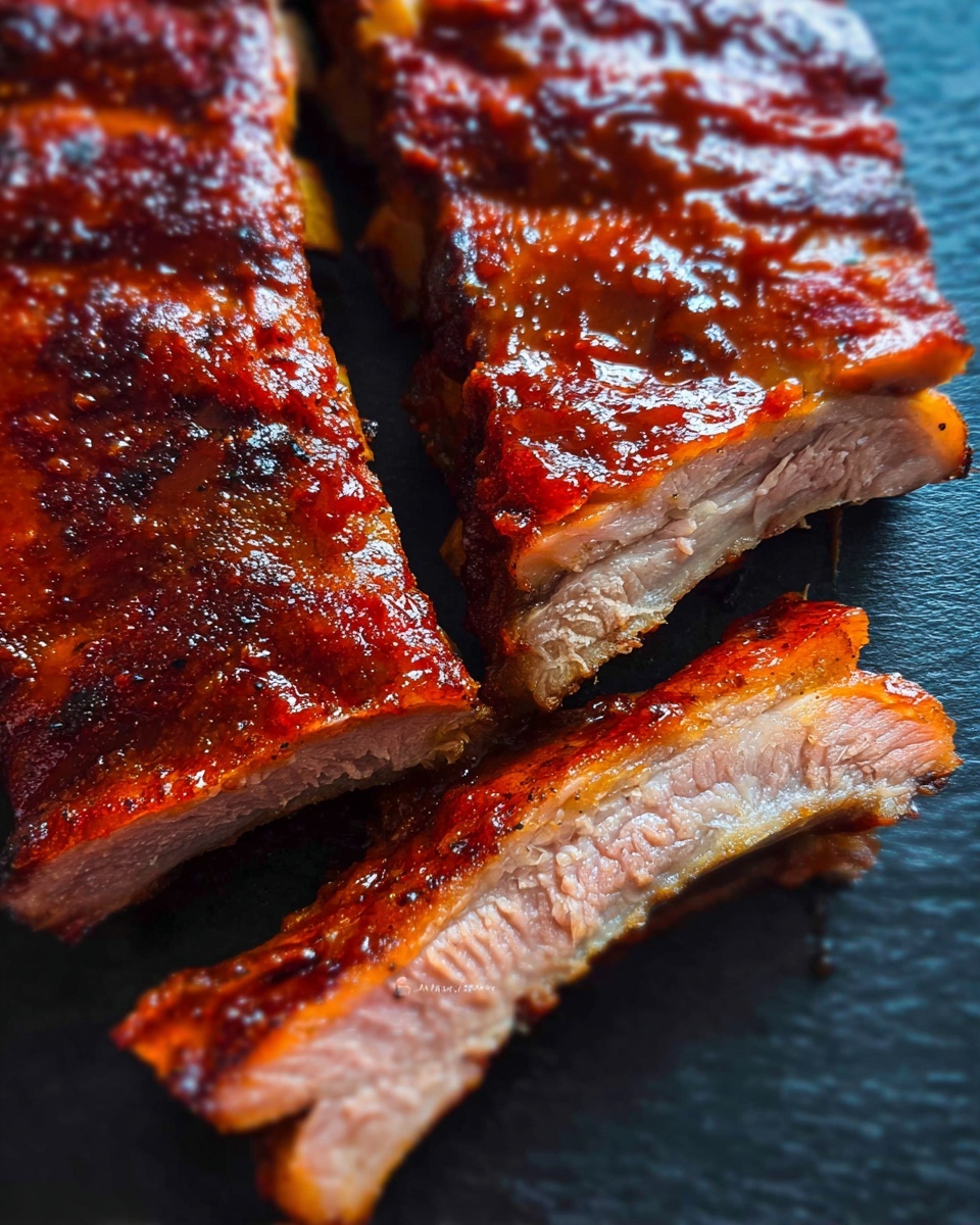Instant Pot Baby Back Ribs with Apple Juice and BBQ Sauce Recipe - Recipe Image