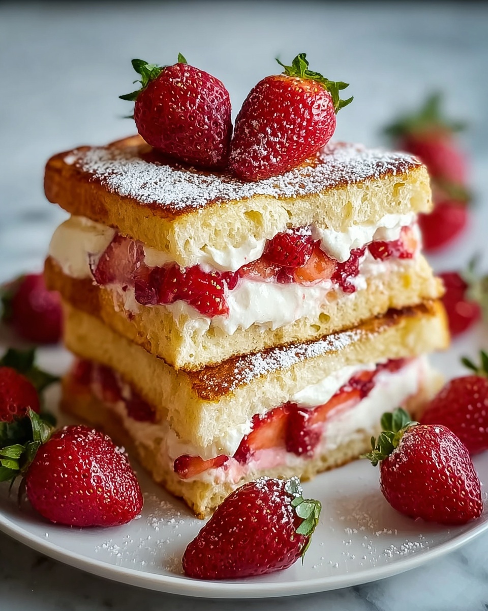 Strawberry Cheesecake Stuffed French Toast Recipe - Recipe Image