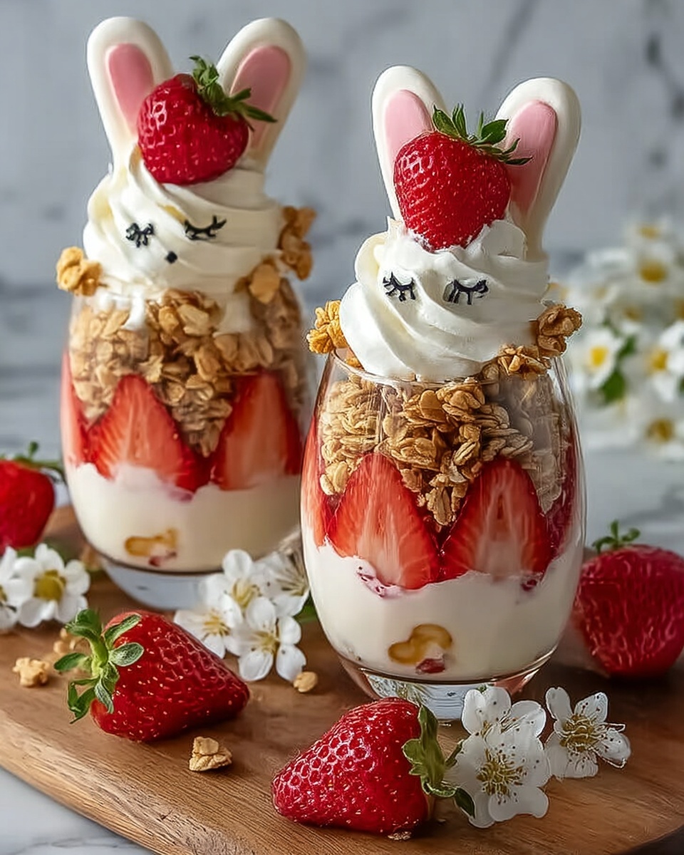 Irresistibly Fun Easter Bunny Strawberry Recipe - Recipe Image