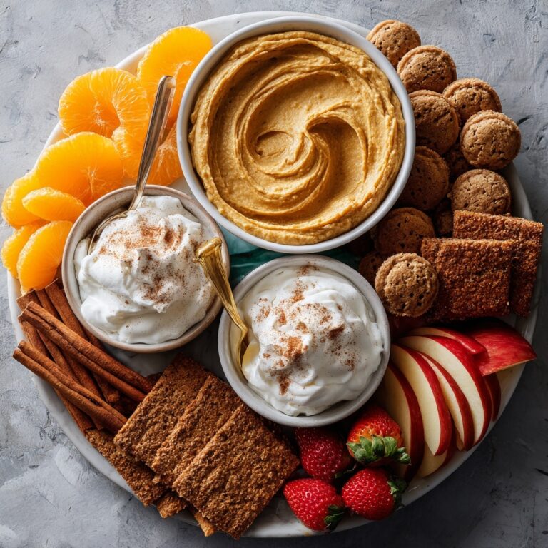 Pumpkin Spice Whipped Cream Board with Cookies and Fresh Fruit Recipe