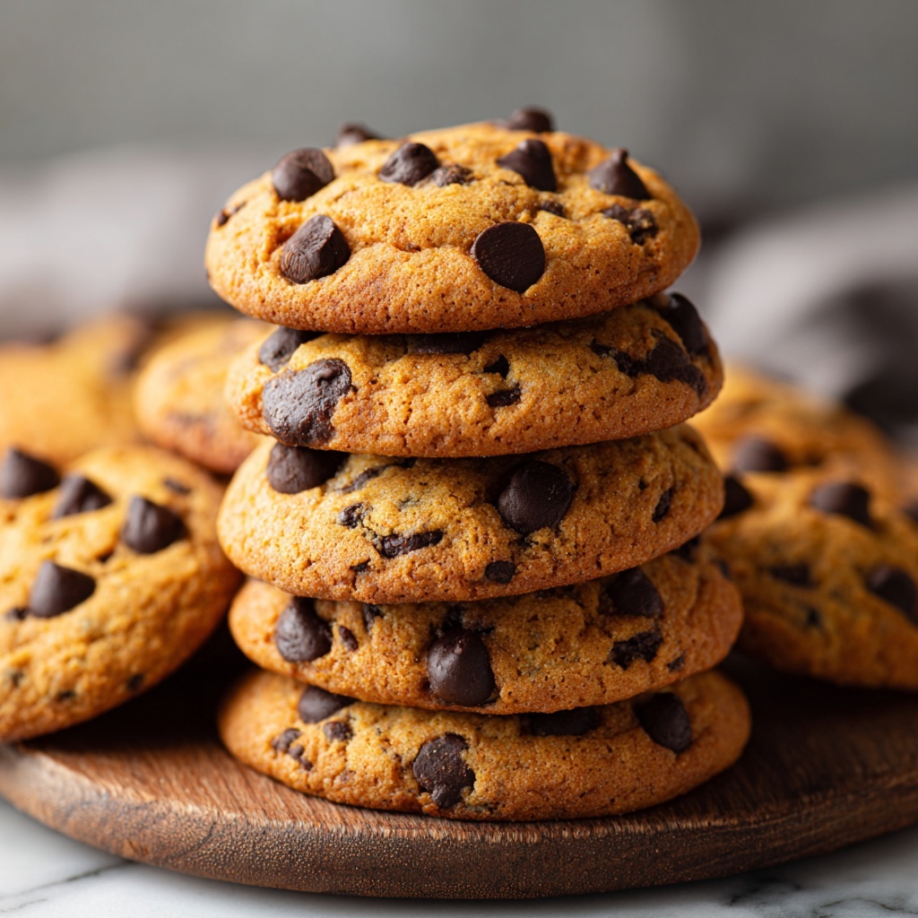 Pumpkin Chocolate Chip Cookies Recipe - Recipe Image