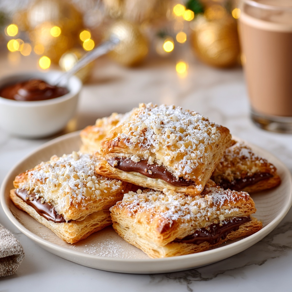 Christmas Nutella Puff Pastries Recipe - Recipe Image